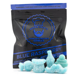 200mg THC Assorted Blue Raspberry Gummies (Sugar Jack’s)