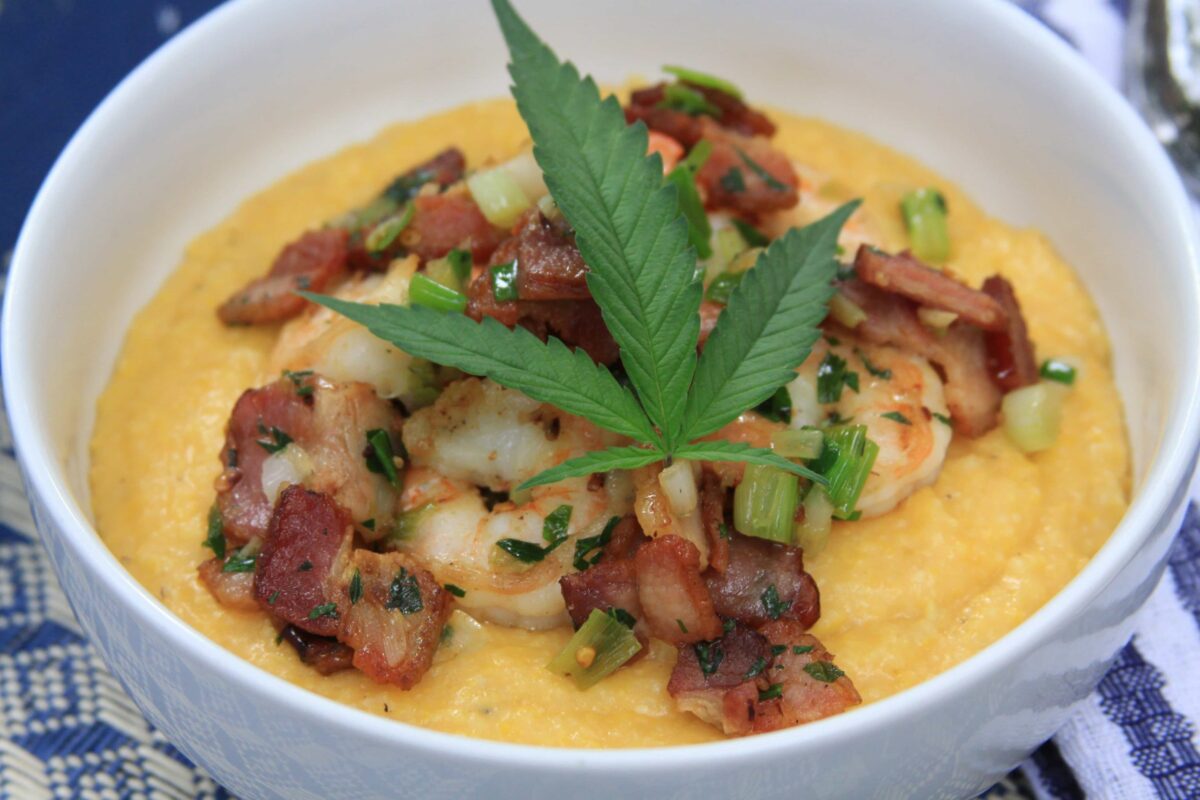 cannabis infused shrimp and grits 1200x800 - Cannabis Infused Shrimp And Grits